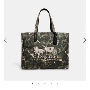 Coach canvas tote bag